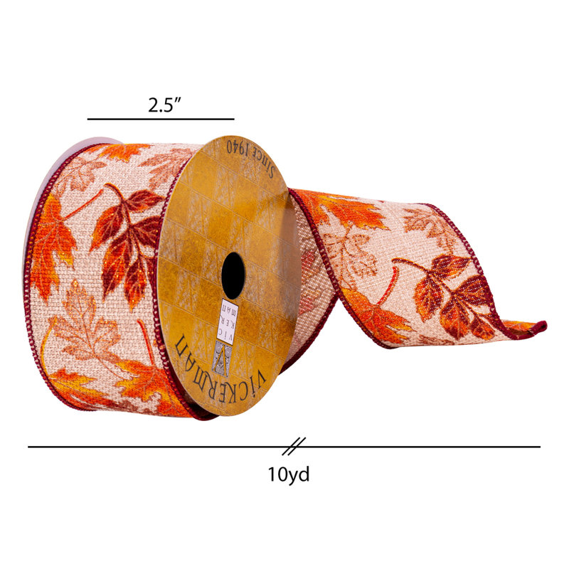 2.5'' Floral Ribbon