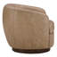 Fauteuil demi-tonneau en cuir Marcy Geniue