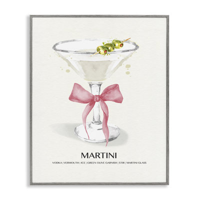 «Martini pastel avec arc», estampe numérique par Susan Jill
