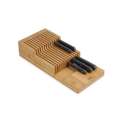 Joseph Joseph DrawerStore Large Bamboo 2-tier Knife Organizer