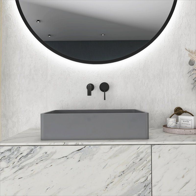 Lavabo de salle de bain moderne vasque rectangulaire