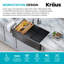 Évier de cuisine KRAUS Kore ™ Workstation Farmhouse-115270567-115270568