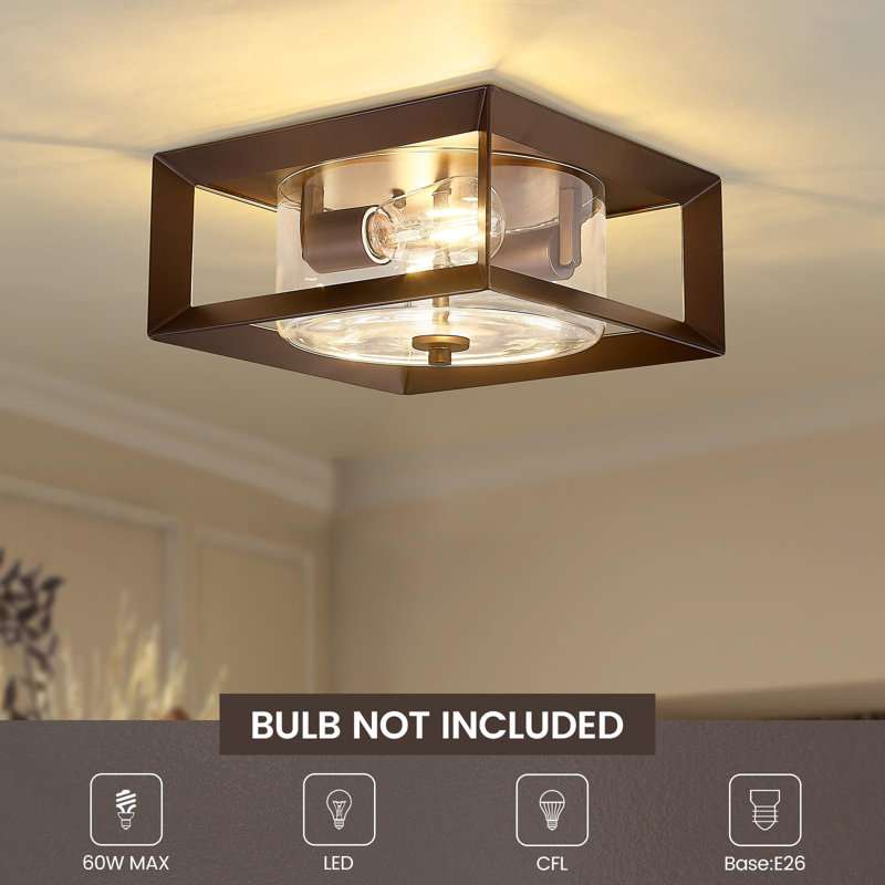 Keileb Flush Mount, Oil Rubbed Bronze