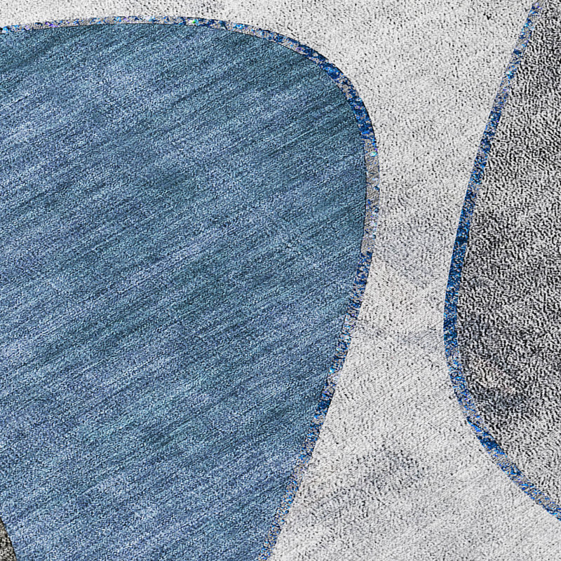 Abstract Indoor / Outdoor Rug, Rectangle 8' x 10'