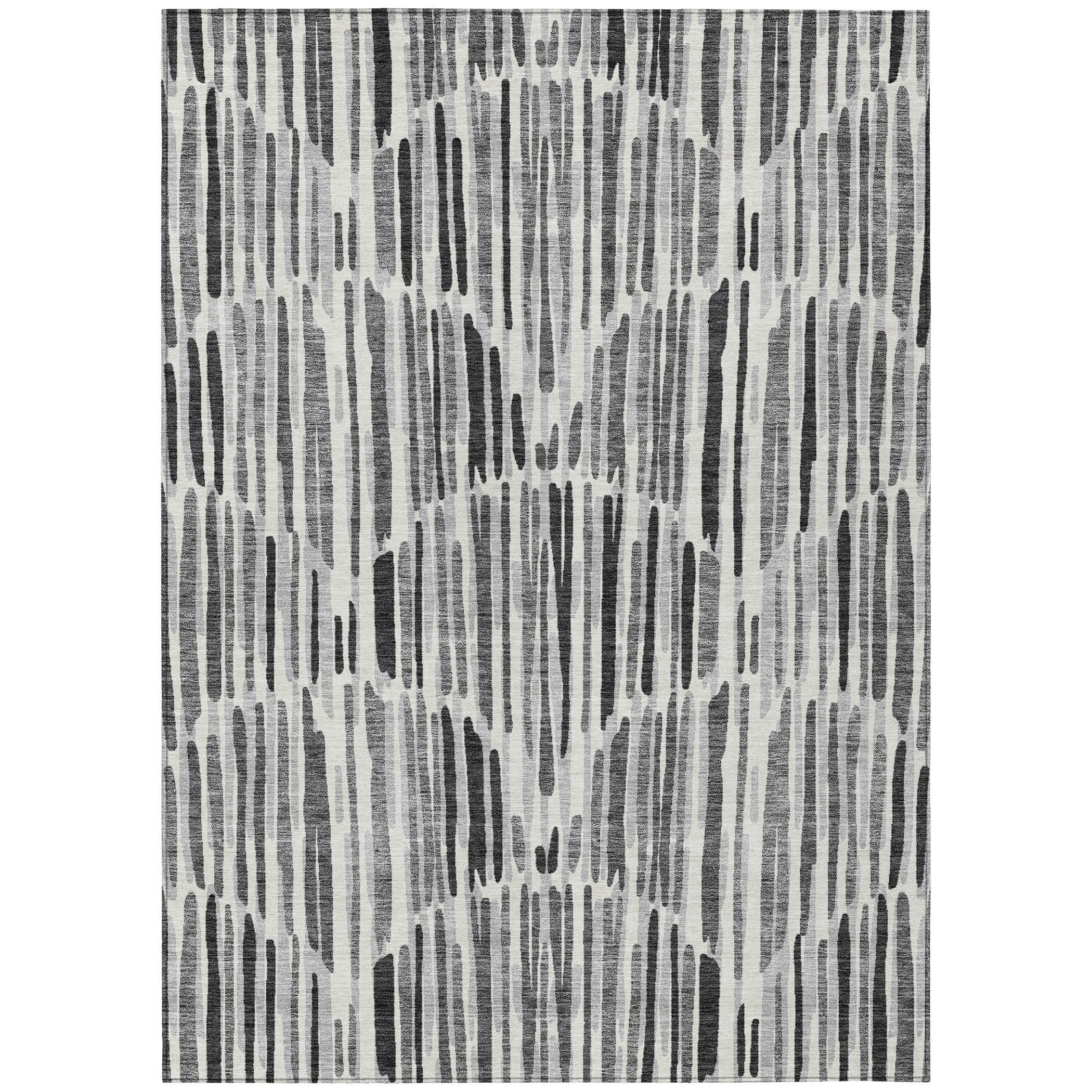 HomeRoots 10' X 14' Ivory Abstract Washable Indoor Outdoor Area Rug ...