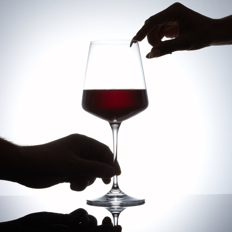 Vin rouge 19 oz Sidney, ensemble de 4, transparent, 19 oz.