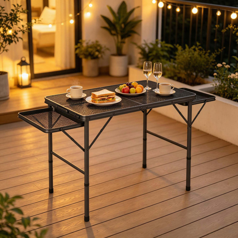 Foldable Picnic Table with Adjustable Height