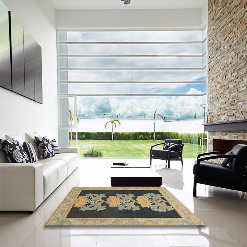 Abstract Indoor Rug, Square 7'