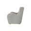 Chaise d'appoint pivotante en tissu Zinc Ed