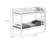 Sifa Twin Bunk Bed, Convenient Ladder, Arch Slat Design, Solid Wood-100914554