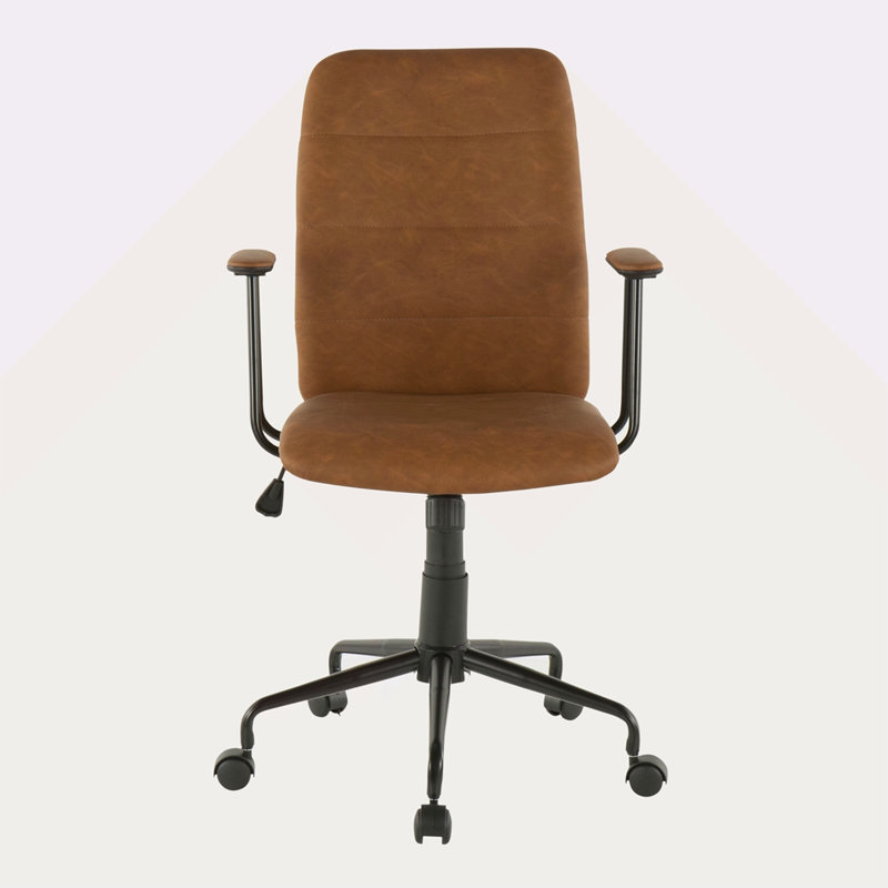 Chaise de bureau contemporaine en similicuir