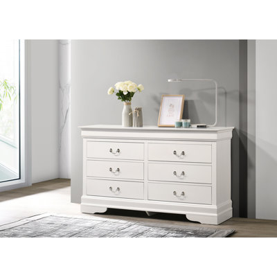  Louis Phillipe Vernon 6 Drawer Double Dresser