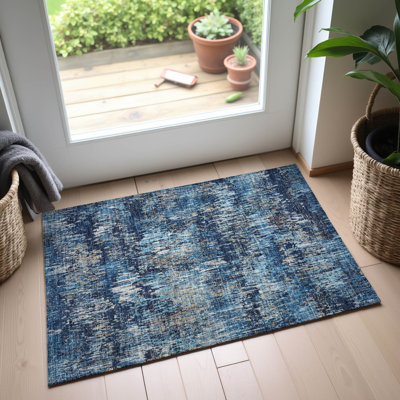 Premium Machine Washable Kumbhar AMF1377 Stripes Rug