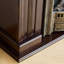 Foyer électrique en bois massif Nut-Brown