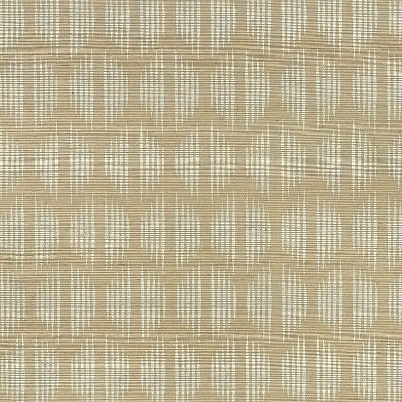 Schumacher x David Oliver Ovington Sisal Wallpaper, Sage