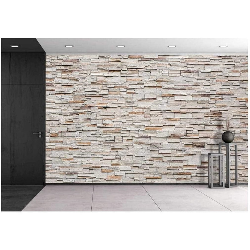 Stone Peel & Stick Brick Border, 66" L x 96" W