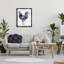 Coq sur bois par Claudia Bianchi, impression-93844627-93852589