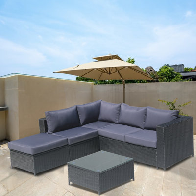 Laderrica 5 - Person Patio Conversation Set