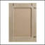 1 miroir rectangulaire en bois et rotin gris PCS