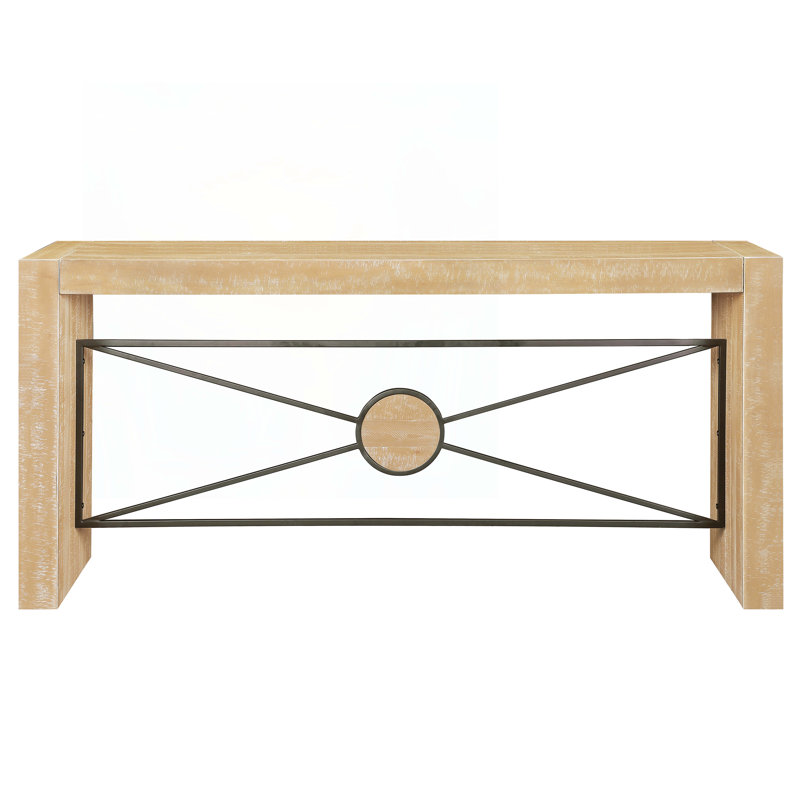 Wood Console Table, Antique Natural