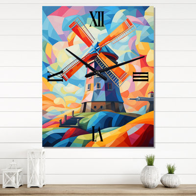 Horloge murale surélevée Neo-Fauvist