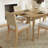7-Piece Coastal Oak Extendable Dining Set With Woven Rope Chairs