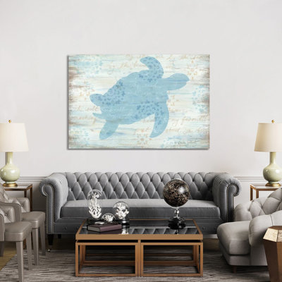 Ocean Turtle 1 Piece Wrapped Canvas Painting