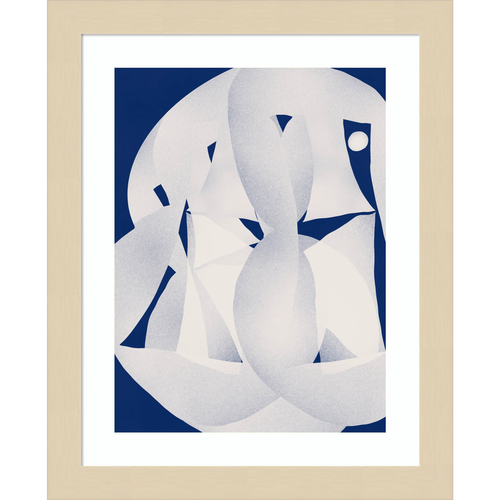Paper Sculpture Abstract by Little Dean Wood Framed Wall Art Print, 13" H x 11" W, Brown