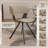 Hozaifa Upholstered Dining Chair With Curved Open-Back Design And Powder-Coated Iron Legs Twedt Collection-1117490820-1130399066