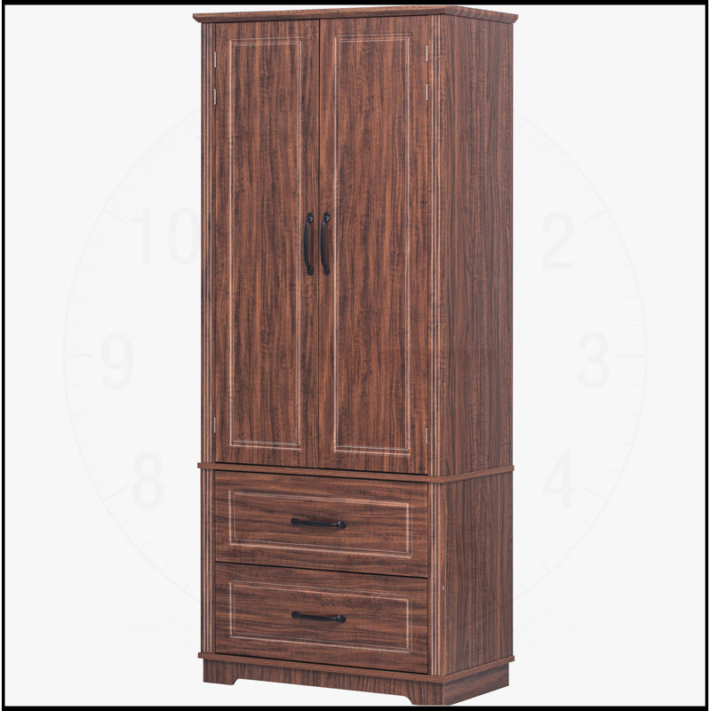 Armoire de cuisine vintage avec 2 grands tiroirs, 8 tablettes de porte et 3 tablettes réglables pour un rangement organisé et un charme rustique