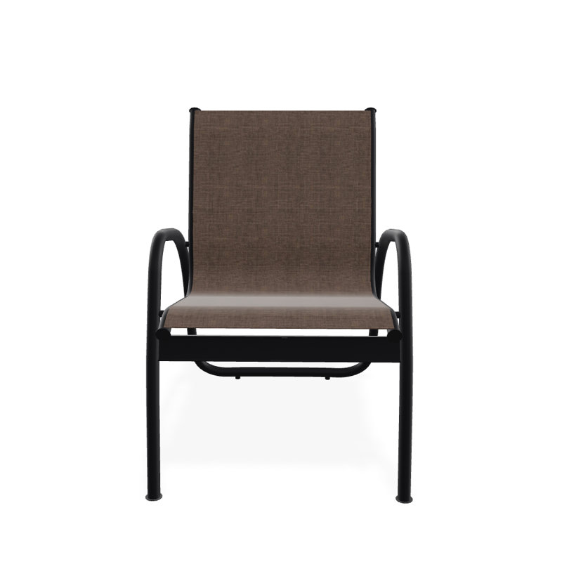 Fauteuil de patio Gardenella, Moka Sunbrella®, Noir texturé