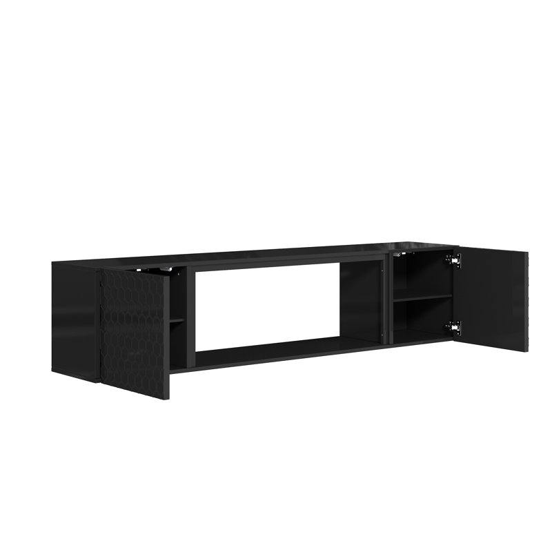 Crédence de rangement 67,32 W Charae, Noir