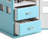 Telephone Booth Tall Leather Jewelry Box with Drawers