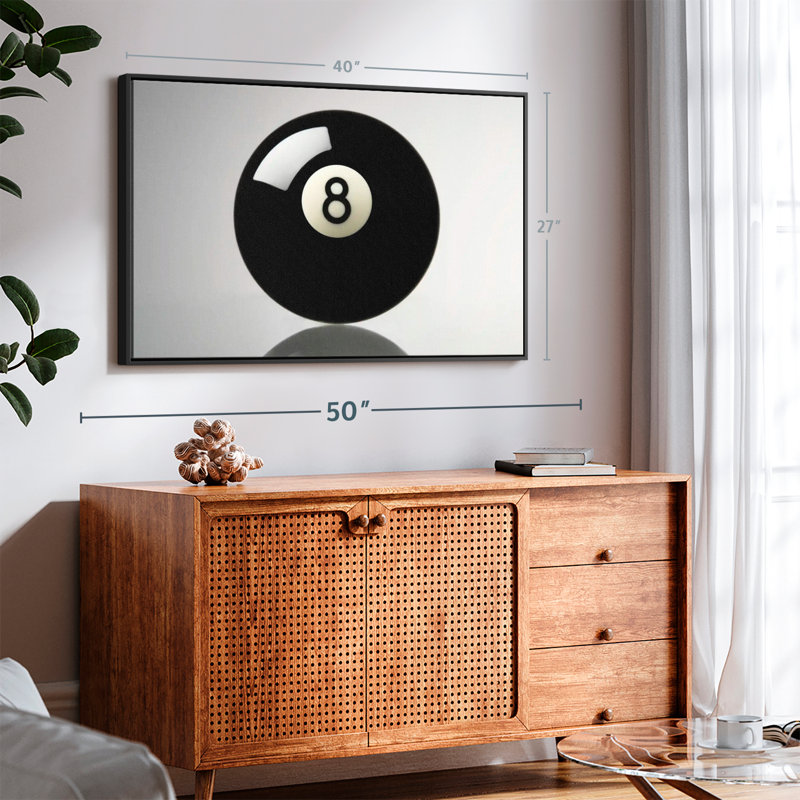 Pool Ball Canvas Print, 27" H x 40" W