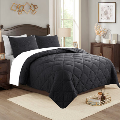 Soft Warm Lightweight Microfiber Comforter Bedding Set