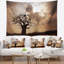 Tapisserie paysage grand baobab sous les nuages-28507767