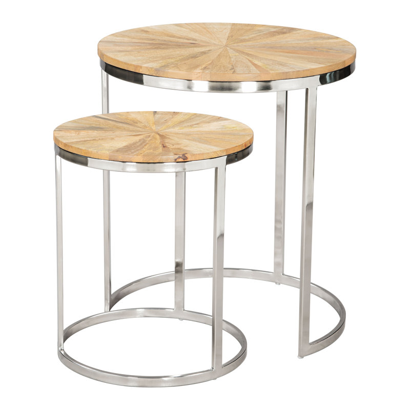 Ezmeralda Nesting Table Set (2-Piece) Natural