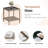 3-Piece Patio Bistro Set with Side Table & Cushions-776838584