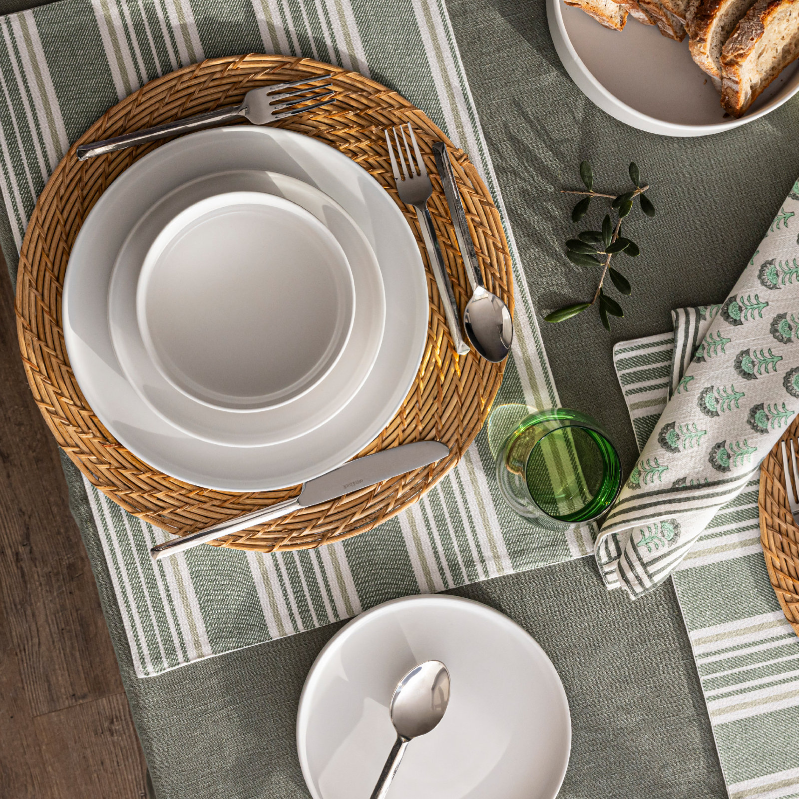 Stackable Stoneware Cereal Bowl, White