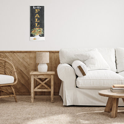 Plaque murale Hello Fall Sunflower Bouquet, design par Cindy Jacobs