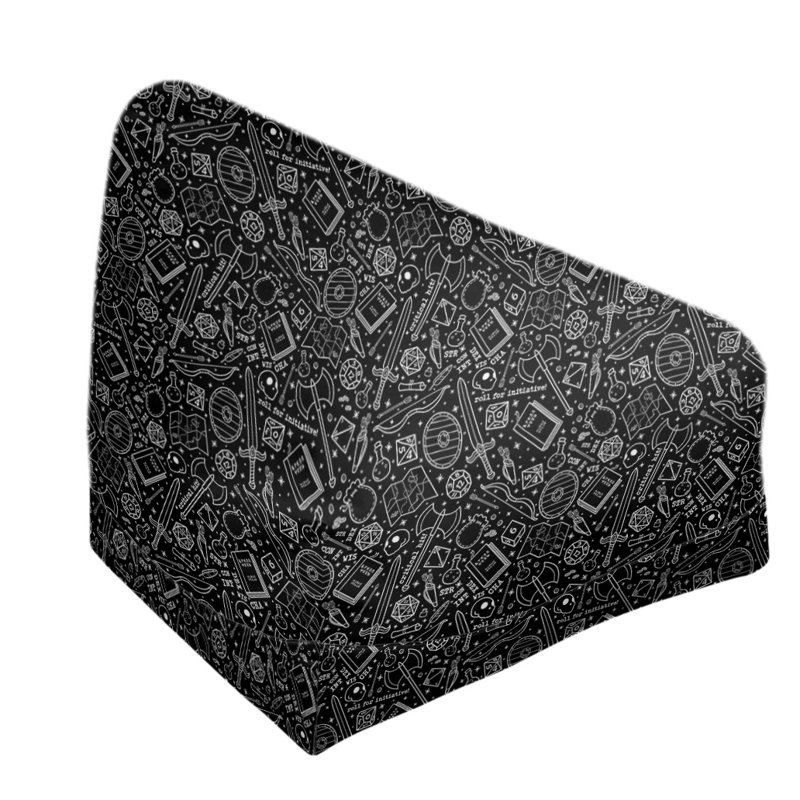 Sac de pois Leffel, H 86 po x L 27 po x P 43 po, Rembourrage poly, Noir / blanc