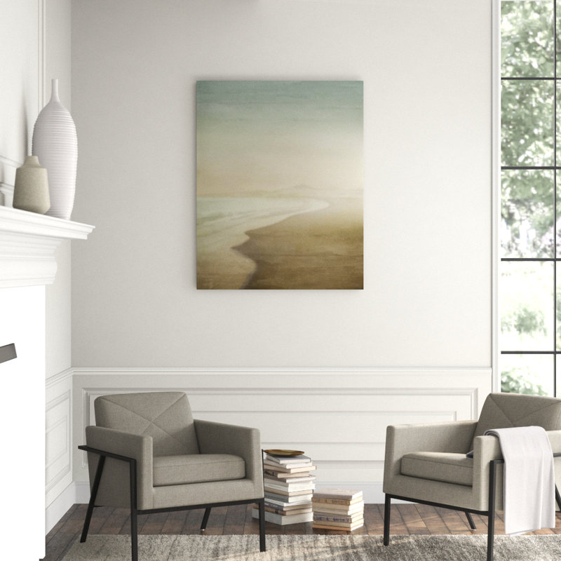Misty Shore Print by Elena Carlie, Outdoor, 50" H x 40" W x 1.5" D