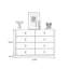 Buffet décoratif moderne en bois massif fritté blanc moderne
