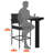  Outdoor Wicker Bar Stools Set Of 2 Patio Wicker Counter Stools With Armrest And Backrest Outdoor Bar Height Chairs