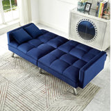 Syliva 80" Square Arm Sleeper Sofa Bed