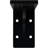 2"W x 6"D x 3 3/4"H Embrey Steel Bracket, Powder Coated Black-64105825-64105830