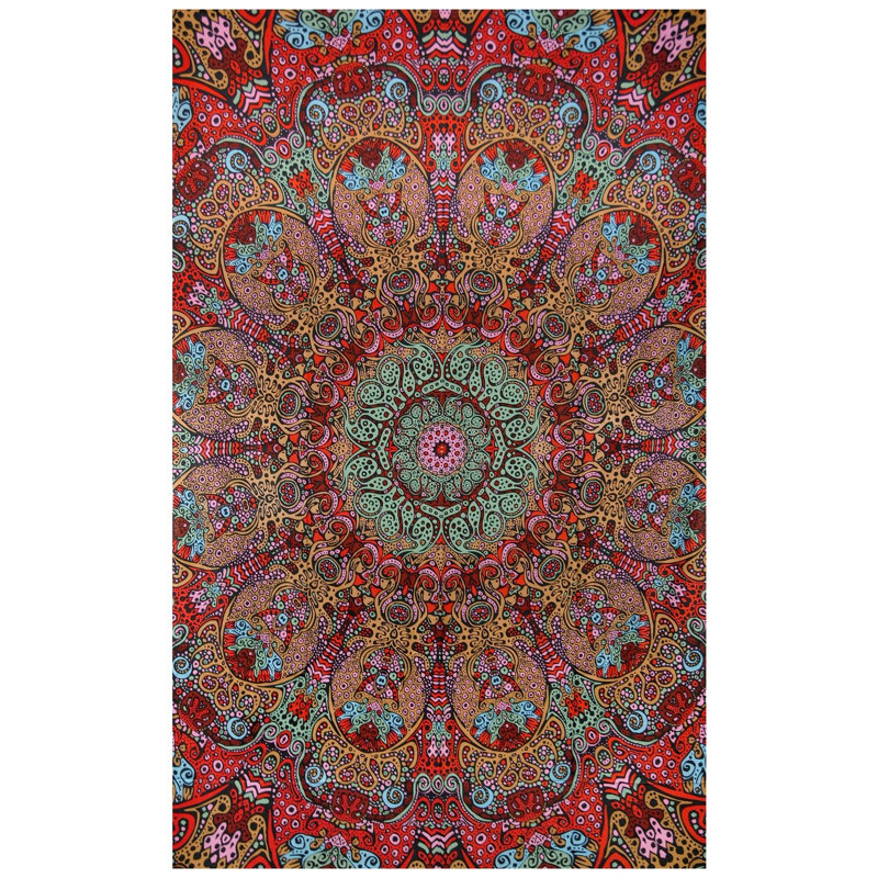 Tapisserie en coton psychédélique 3d burst