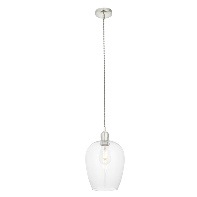 Hovey 1 - Light Single Pendant, Antique Brass, 47cm H x 21cm W x 21cm D