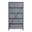 Commode 5 tiroirs avec grands tiroirs en tissu, noir-918224874