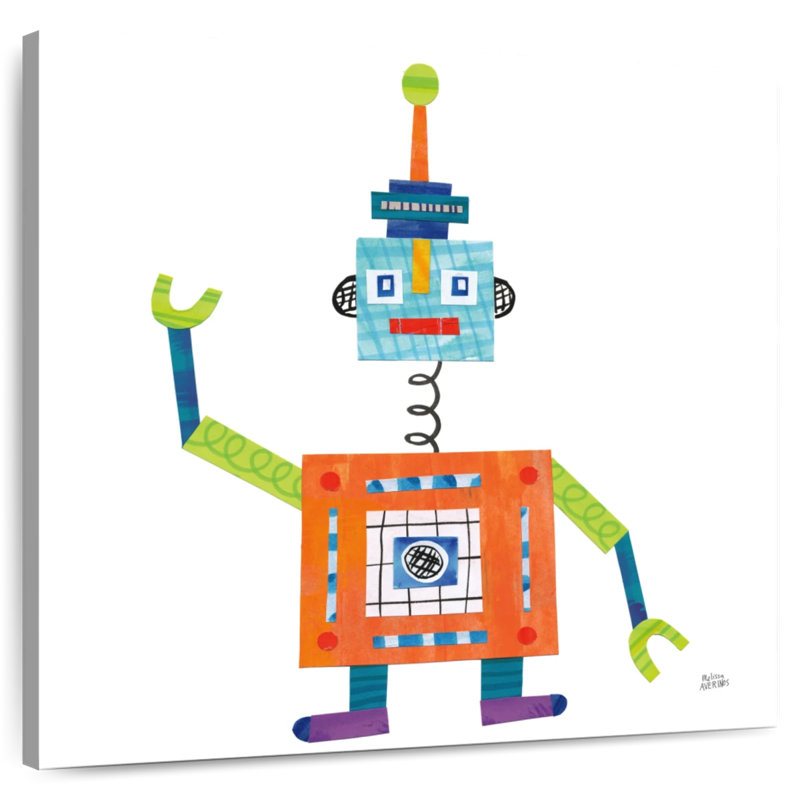 Robot Party V, 10" H x 10" W